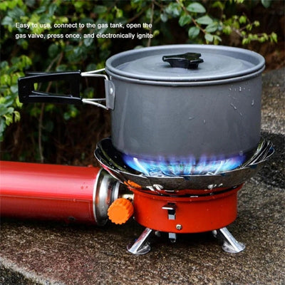 Lotus Small Square Portable Camping Stove Foldable Outdoor Cooker