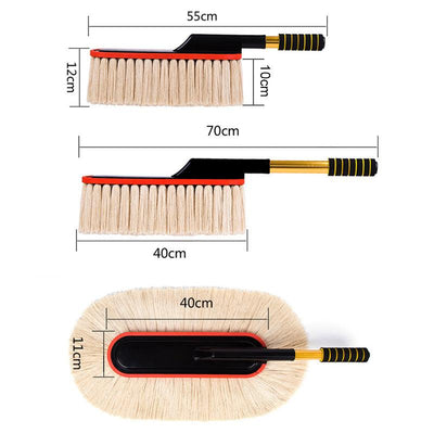 Car Duster With Extendable Telescoping Handle For Easy Cleaning