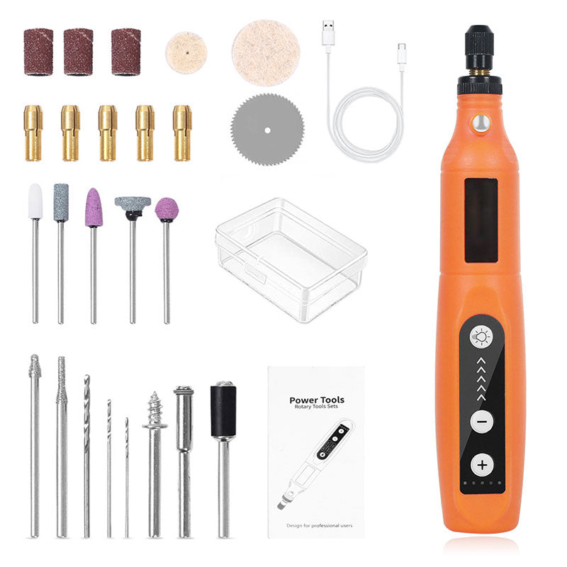 Cordless Rotary Tool With Variable Speed For Precision Cutting And Grinding