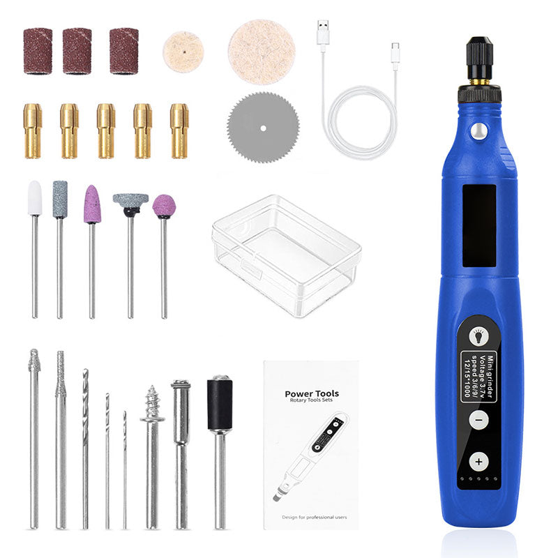 Cordless Rotary Tool With Variable Speed For Precision Cutting And Grinding