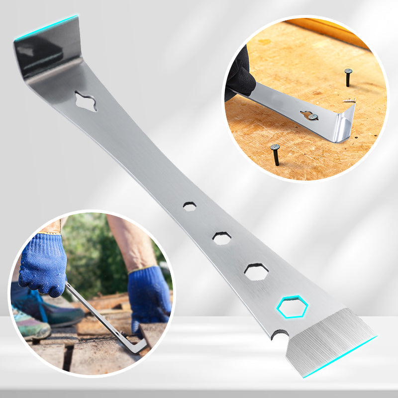 Stainless Steel Pry Bar Scraper Durable Hand Tool For Heavy Duty Use