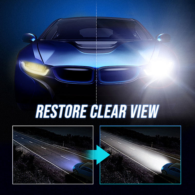 Car Headlight Repair Fluid Restores Clarity And Brightness