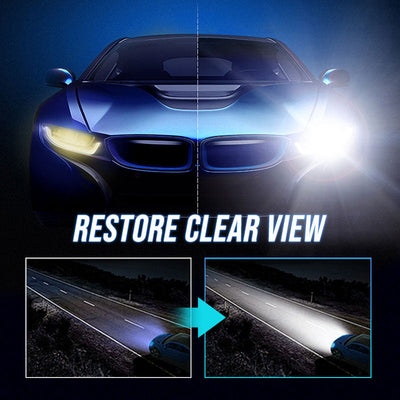 Car Headlight Repair Fluid Restores Clarity And Brightness