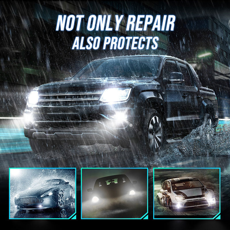 Car Headlight Repair Fluid Restores Clarity And Brightness