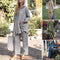 Women's Vintage Cotton Linen 2-Piece Set Blouse And Pants