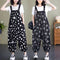 Casual Loose Jumpsuit With Pockets And Solid Color T-Shirt Set