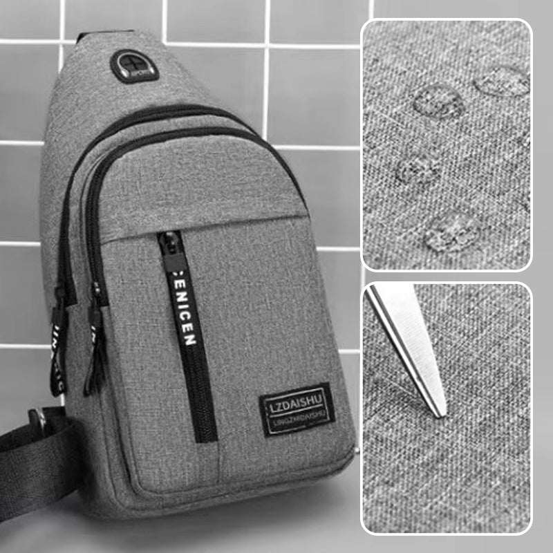 Sling Bag With USB Port Durable And Convenient Travel Accessory