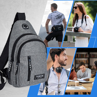 Sling Bag With USB Port Durable And Convenient Travel Accessory
