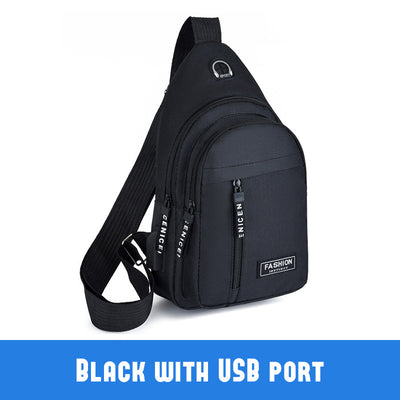 Sling Bag With USB Port Durable And Convenient Travel Accessory