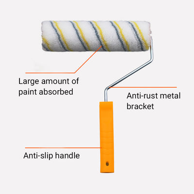 Paint Roller With Detachable Handle For Easy Painting And Cleaning
