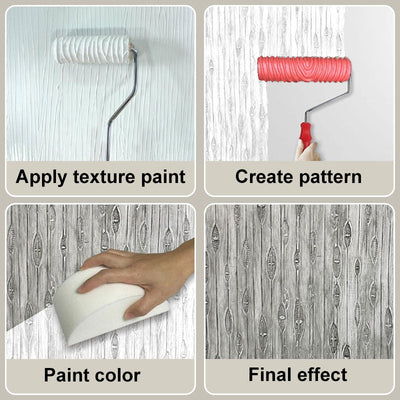 Embossing Texture Paint Roller For Stylish Wall Decoration Patterns