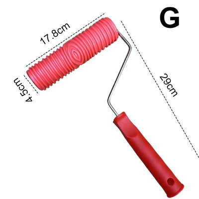 Embossing Texture Paint Roller For Stylish Wall Decoration Patterns