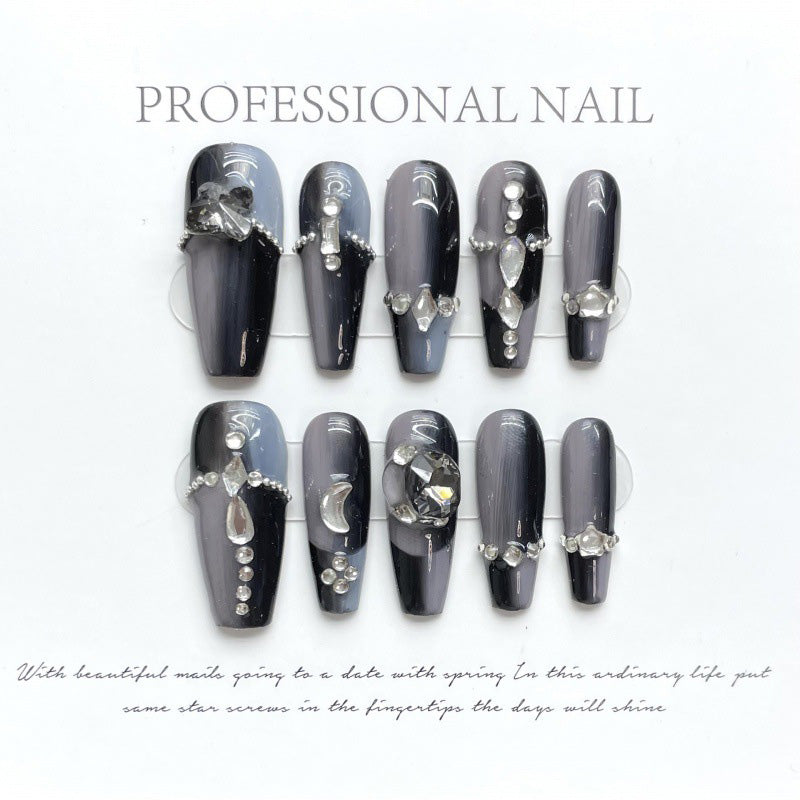 Fashion Cool Firm Press On Nails Stylish False Nail Set