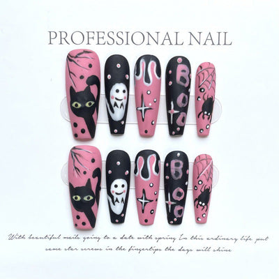 Fashion Cool Firm Press On Nails Stylish False Nail Set