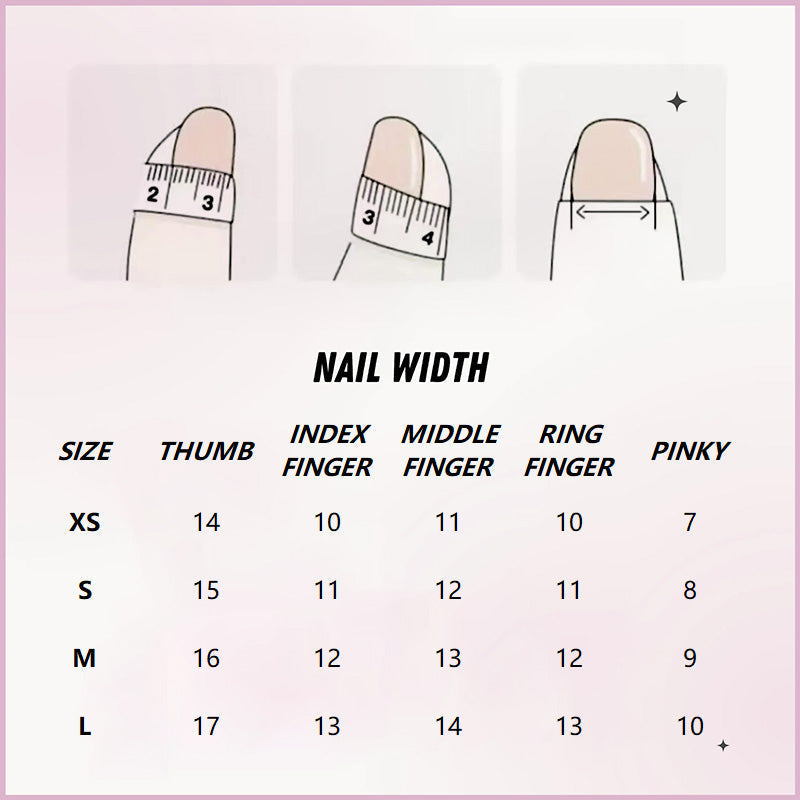 Fashion Cool Firm Press On Nails Stylish False Nail Set