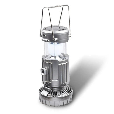 Portable Solar Camping Light With Built-in Adventure Fan Combo