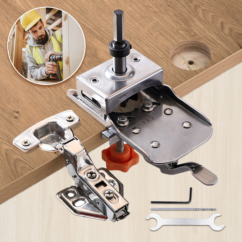 35mm Hinge Drill Locator With Adjustable Clamp For Precision Drilling