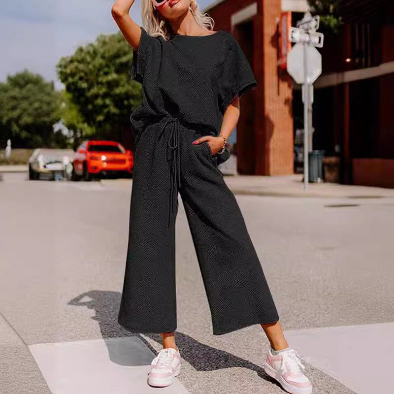 Women's Summer 2 Piece Lounge Outfits Comfortable Stylish Sets