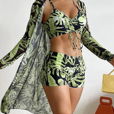 Women's Three-Piece Swimsuit Stylish And Comfortable Beachwear Set