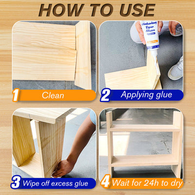 Powerful Woodworking Repair Adhesive For Furniture And Wood Projects