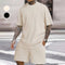 Men’s Summer 2-piece Set Casual T-shirt And Drawstring Shorts