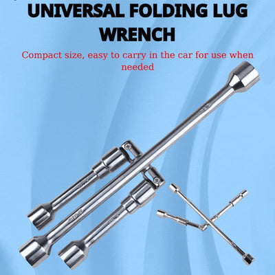 Universal Folding Lug Wrench For Car Tire Changing Tool
