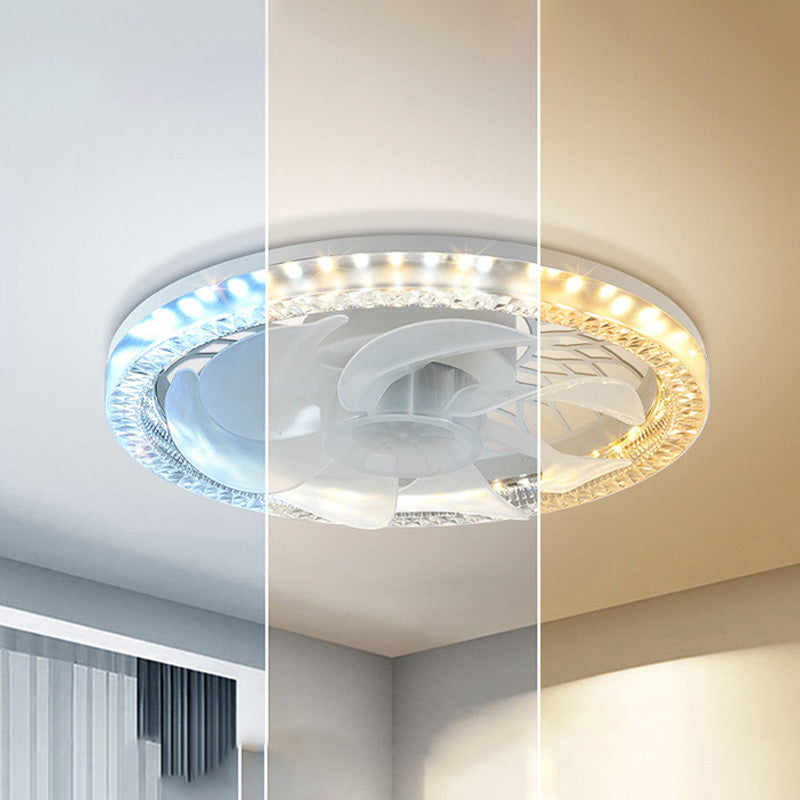2-in-1 Fan Light Adjustable Quiet Ceiling Fan With Remote Control
