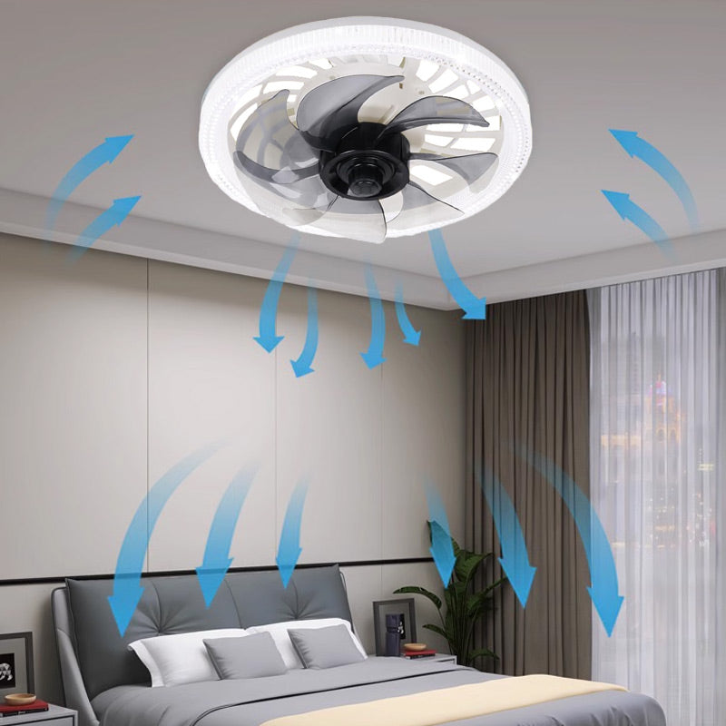 2-in-1 Fan Light Adjustable Quiet Ceiling Fan With Remote Control