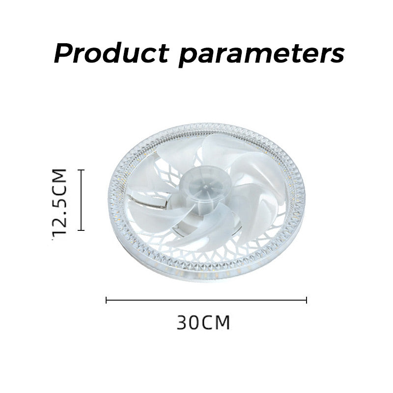 2-in-1 Fan Light Adjustable Quiet Ceiling Fan With Remote Control