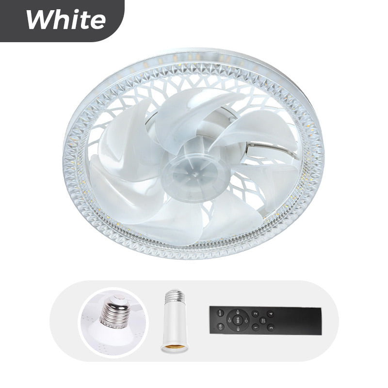 2-in-1 Fan Light Adjustable Quiet Ceiling Fan With Remote Control