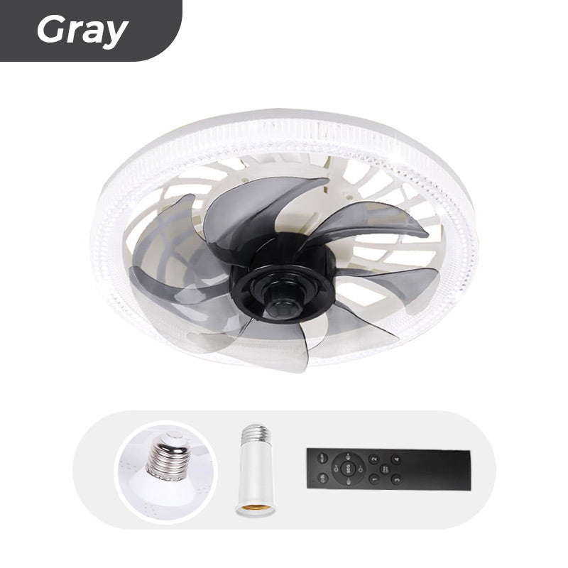 2-in-1 Fan Light Adjustable Quiet Ceiling Fan With Remote Control