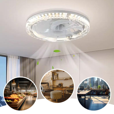 2-in-1 Fan Light Adjustable Quiet Ceiling Fan With Remote Control