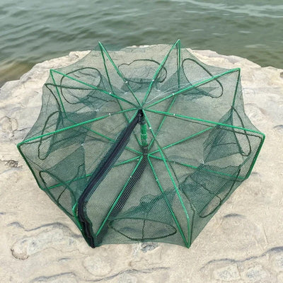 Auto-Foldable Fishing Trap Net Durable Portable Foldable Design