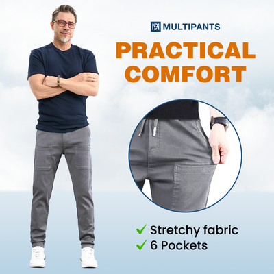 MultiPants Stretch Cargo Pants With Durable Multi Pockets