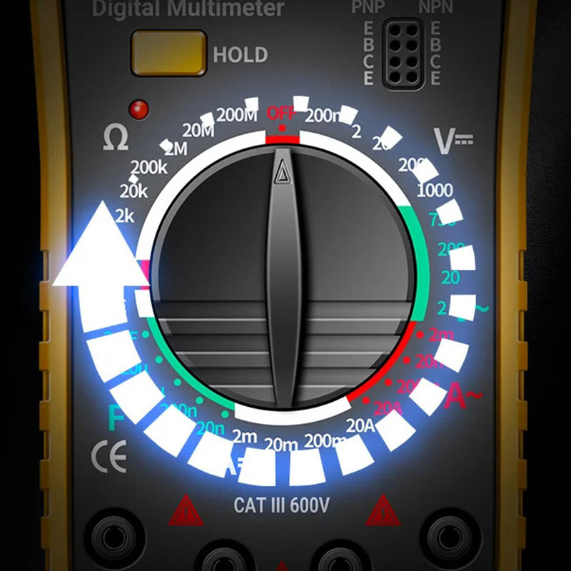Digital Universal Meter With High Precision And Anti-Burning Protection