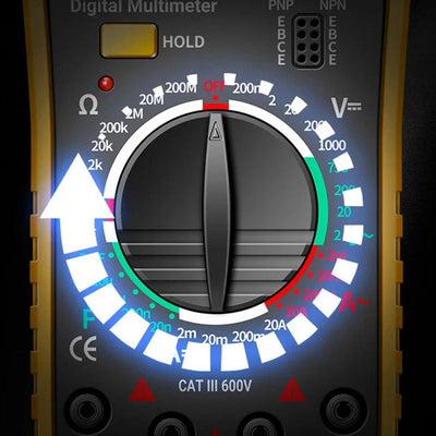 Digital Universal Meter With High Precision And Anti-Burning Protection