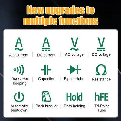 Digital Universal Meter With High Precision And Anti-Burning Protection