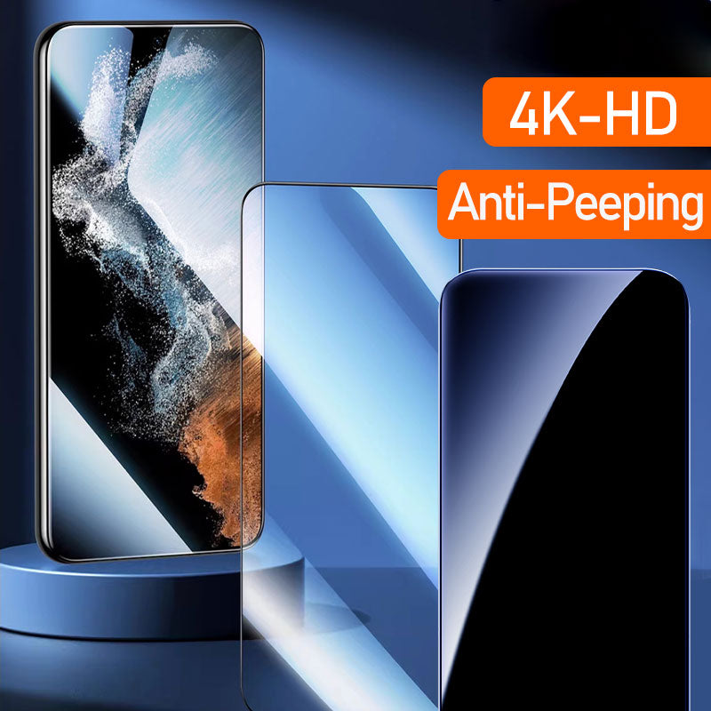 4K Tempered Glass Screen Protector Anti-Peeping Samsung Installation