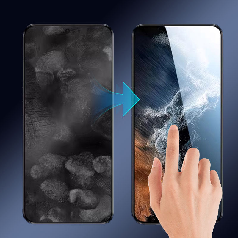 4K Tempered Glass Screen Protector Anti-Peeping Samsung Installation