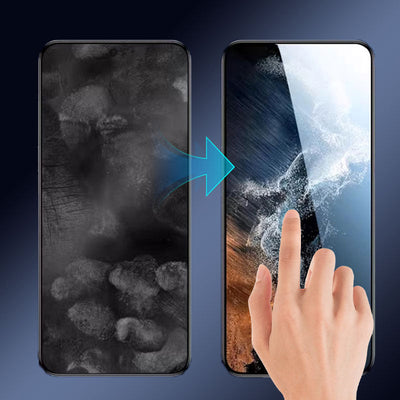 4K Tempered Glass Screen Protector Anti-Peeping Samsung Installation