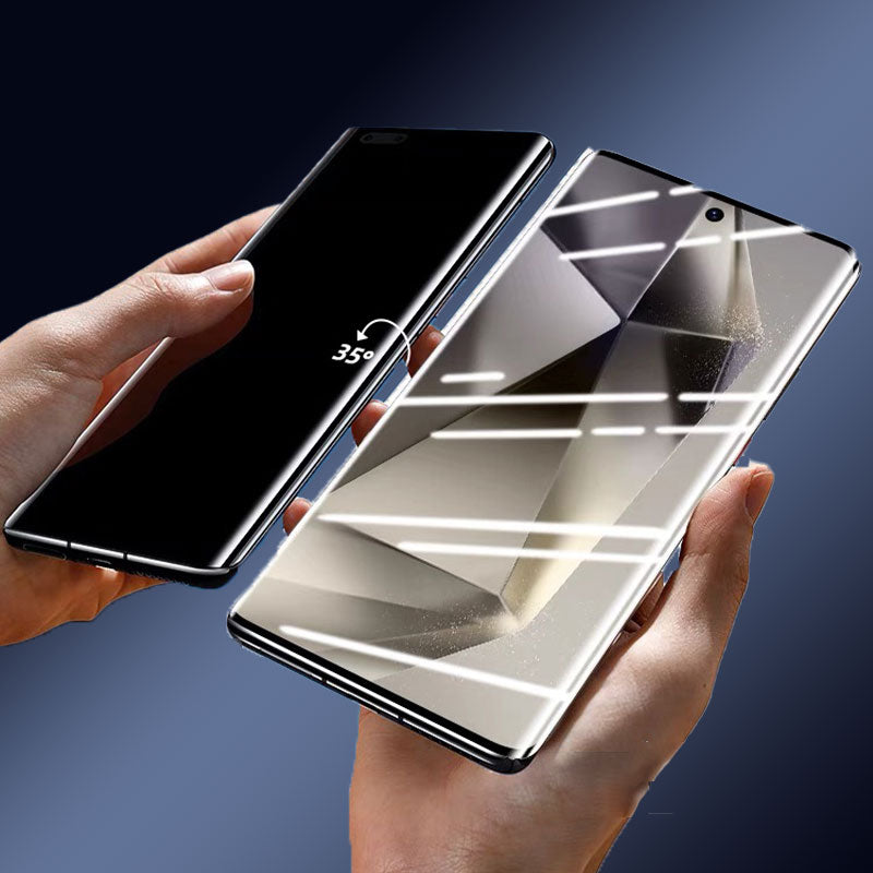 4K Tempered Glass Screen Protector Anti-Peeping Samsung Installation