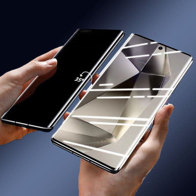 4K Tempered Glass Screen Protector Anti-Peeping Samsung Installation
