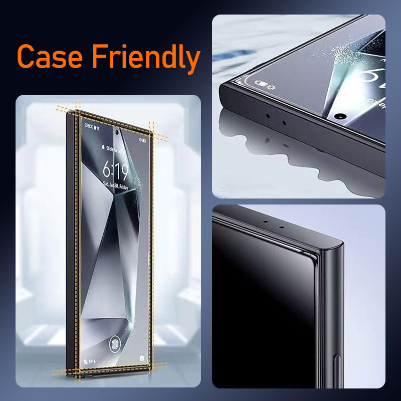 4K Tempered Glass Screen Protector Anti-Peeping Samsung Installation