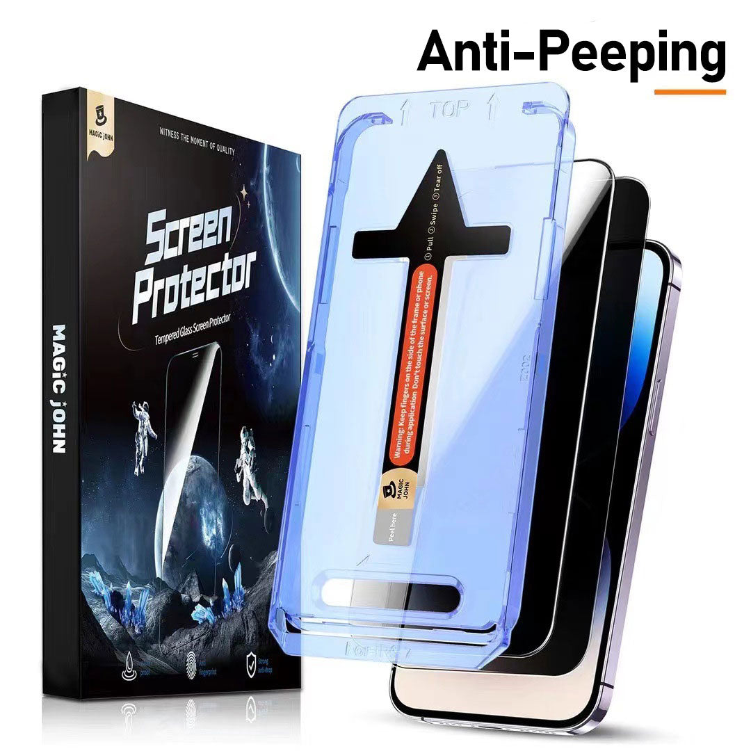 4K Tempered Glass Screen Protector Anti-Peeping Samsung Installation