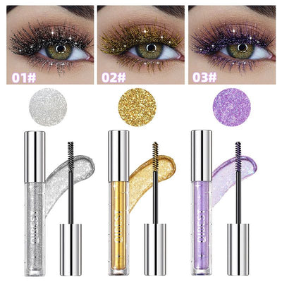 Waterproof Glitter Mascara With Sparkling Diamond Shine Effect