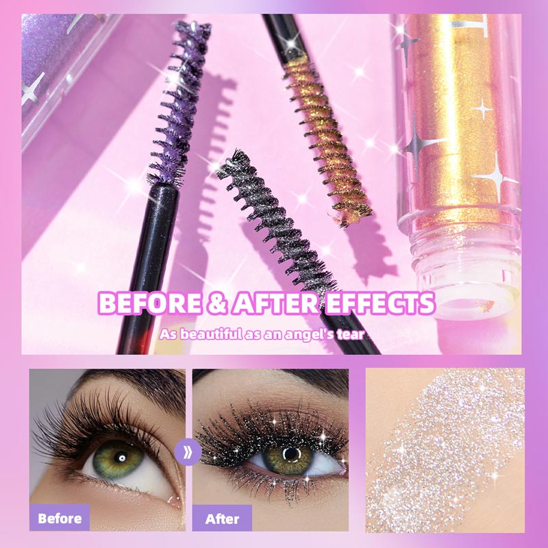 Waterproof Glitter Mascara With Sparkling Diamond Shine Effect