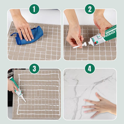 Tile Adhesive For Secure Fixing Of Loose Detached Tiles