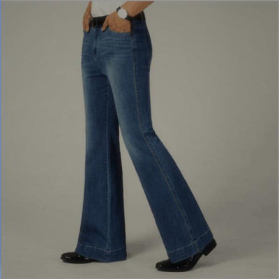 Summer Breathable Women's Wide Leg Pants Mid Waist Flared