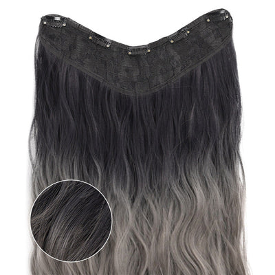 Gradient Curly Wig Piece Stylish Vibrant Color Hair Accessory