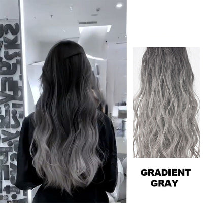 Gradient Curly Wig Piece Stylish Vibrant Color Hair Accessory
